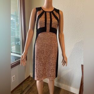 Ivanka Trump Black and Rose Gold Dress